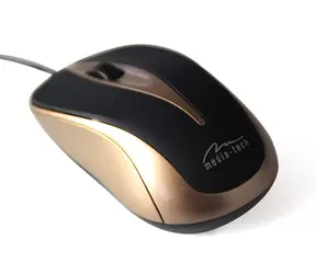 Media-Tech PLANO mokka / optická myš / 800 CPI / USB / 3 hr. + koliesko / 1.4 m
