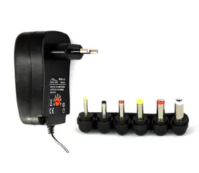 Media-Tech TABLET UNIVERSAL POWER ADAPTOR napájací adaptér pre tablety / 110-240V / 3-12V / 1000mA / 6 koncoviek