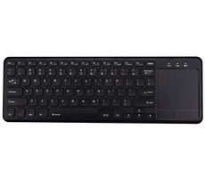 Tracer Smart RF 2.4GHz čierna / bezdrôtová klávesnica s touchpadom / nízky profil kláves / 2x AA batérie