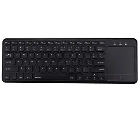 Tracer Smart RF 2.4GHz čierna / bezdrôtová klávesnica s touchpadom / nízky profil kláves / 2x AA batérie