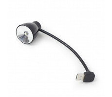 Gembird USB LED lampička k notebooku čierna / 5V / zapínacie tlačidlo / biele svetlo