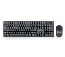 Gembird KBS-W-01 / bezdrôtový set myš + klávesnica / US layout / čierna