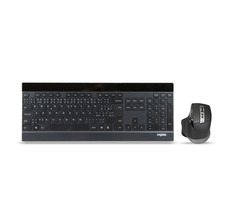 Rapoo 9900M Multi-Mode čierna / bezdrôtová sada klávesnice a myši / 2.4 GHz / BT 3.0 a 4.0 / CZ verzia