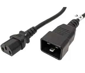 PremiumCord sieťový prepojovací kábel 230V - IEC 320 C13 - IEC 320 C20 - 1m čierna / 230V / 10A