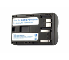 TRX batéria pre Canon 1800 mAh / pre EOS D30 / D60 / 10D / 20D / 30D / 40D / 50D / 5D DM-MVX1i / DM-MV30 / neoriginálna