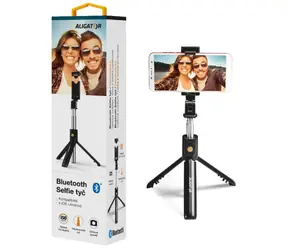 Aligator HA12 čierna / Držiak SELFIE s Bluetooth / tripod