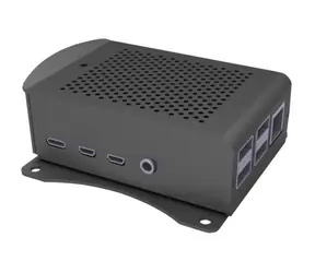 Raspberry case Alu-wall čierna (Joy-it) pre Raspberry Pi 4 B