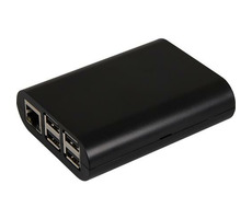 Raspberry case čierna (Joy-it) pre Raspberry Pi model B+ &amp; Rpi 2 B &amp; Rpi 3 B &amp; Rpi 3 B+
