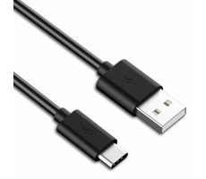 PremiumCord prepojovací USB 2.0 kábel s konektormi USB-C - USB-A čierny 50cm