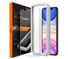 Spigen Align Glas.tR ochranné sklo pre Apple iPhone 11 &amp; XR / 2ks