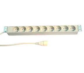 Knurr PDU lišta do čajky / 7x230V / 1U / 19" / 1x16A / IEC320 C20 / biela