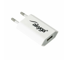 TRX Akyga USB nabíjačka 220V biela / 5V / 1A