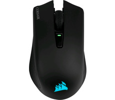 Corsair Harpoon RGB Wireless čierna / Bezdrôtová optická myš / 10000 DPI / 6 tlačidiel / RGB / Bluetooth / USB dongle