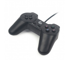 Gembird JPD-UB-01 gamepad čierna / 4-way D-pad / 10 tlačidiel / kábel 1.45m