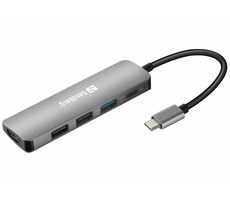 Sandberg USB-C dokovacia stanica / HDMI / 1xUSB 3.0 / 2xUSB 2.0 / Power Delivery 100W