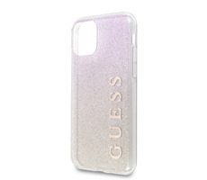 Guess Glitter Gradient Zadný Kryt pre Apple iPhone 11 Pro Max ružová