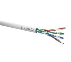 Solarix inštalačný kábel CAT5E 305m šedá / vnútorná inštalácia / PVC plášť / netienený / box