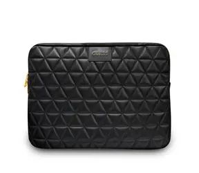 GUESS Quilted púzdro pre notebook 13" čierna