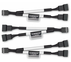 Noctua NA-SYC1 biela (chromax) / Y kábel / 2x 4-Pin PWM (F) / 1x 4-Pin PWM (M) / dĺžka 115mm / sada 3ks