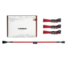 Noctua NA-SEC1 červená (chromax) / Predlžovací kábel / 3x 4-Pin PWM / dĺžka 300 mm