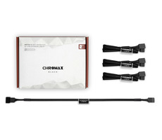 Noctua NA-SEC1 čierna (chromax) / Predlžovací kábel / 3x 4-Pin PWM / dĺžka 300 mm