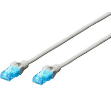 DIGITUS Ecoline Patch Cable biely 0.25m / UTP / CAT 5e / AWG 26:7