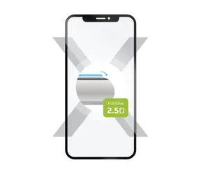 FIXED Full-Cover Ochranné tvrdené sklo pre Apple iPhone XR &amp; 11 čierna / lepenie cez celý displej