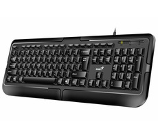 GENIUS KB-118 / Drôtová / PS2 / čierna / CZ+SK layout