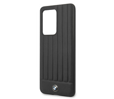 BMW Leather Lines Kryt pre Samsung Galaxy S20 Ultra čierna
