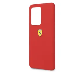 Ferrari SF Silikónový Kryt pre Samsung Galaxy S20 Ultra červená