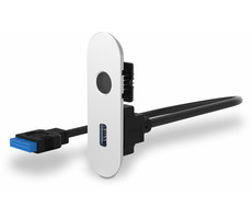 Streacom IO panel s USB-A pre skriňu Streacom DA2 strieborná / 1x USB 3.0 Typ A / dĺžka 400 mm