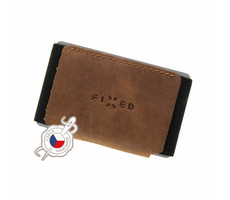 FIXED Tiny Wallet Kožená peňaženka z pravej hovädzej kože (FIXW-STN-BRW) hnedá