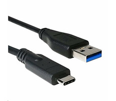 C-TECH kábel USB 3.0 AM na Type-C kábel (AM-CM) 1m čierna