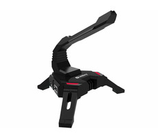 Sandberg 2v1 USB Hub Bungee / 4x USB-A 2.0 + 1x microUSB / rameno pre vedenie kábla / čierna