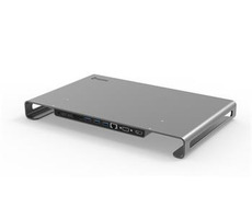 SWISSTEN USB-C HUB DOCK / 2x USB-C / 3x USB 3.0 / HDMI / LAN / microSD / SD / Jack 3.5mm / VGA / hliník