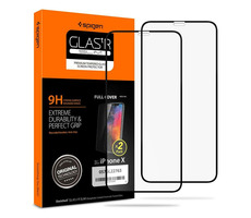 Spigen Glass FC tvrdené sklo pre Apple iPhone 11 Pro &amp; XS &amp; X čierna / 2ks