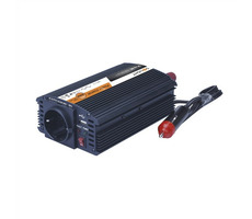 Solight IN06 invertor 12V čierna / USB 500mA / kovový / max. zaťaženie: 300W