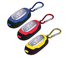 Solight WL114 LED svietidlo s karabínou / 3x LED / 2x CR2032 súčasťou