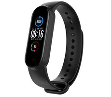 Tactical 661 Silikónový Remienok pre Xiaomi Mi Band 5 čierna