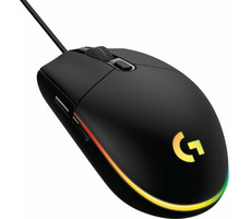 Logitech G102 Lightsync čierna / drôtová herná myš / 8000 DPI / 6 tlačidiel / RGB Lightsync