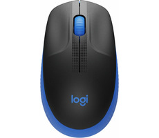 Logitech M190 modrá / optická bezdrôtová myš / 1000 DPI / USB prijímač / 3 tlačidlá