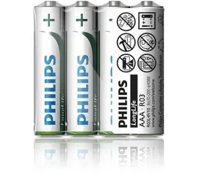 Philips batéria AAA LongLife zinkochloridová - 4ks