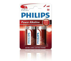 Philips batéria C PowerLife, alkalická - 2ks