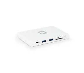 DICOTA Prenosné dokovacie zariadenie USB-C 9v1 biela / HDMI / 1x USB-A / 1x USB-C / čítačka kariet SD+microSD