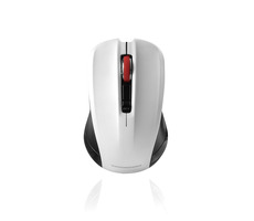 MODECOM MC-WM9.1 čierno-biela / bezdrôtová optická myš / 1600DPI / USB / 4 tlačidlá