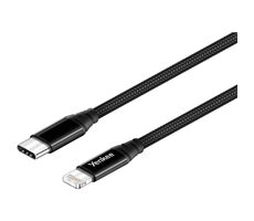 YENKEE YCU 631 USB-C na Lightning kábel čierna / dĺžka 1m / 3A