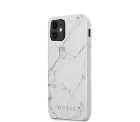 Guess PC & TPU Marble Zadný Kryt pre Apple iPhone 12 mini biela