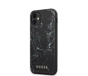 GUESS PC &amp; TPU Marble Zadný Kryt pre Apple iPhone 12 mini čierna
