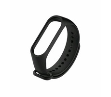 Tactical 513 Silikónový Remienok pre Xiaomi Mi Band 3 &amp; 4 čierna