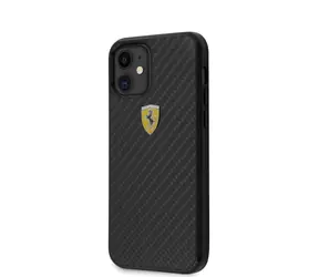 Ferrari On Track Carbon Kryt pre Apple iPhone 12 mini čierna